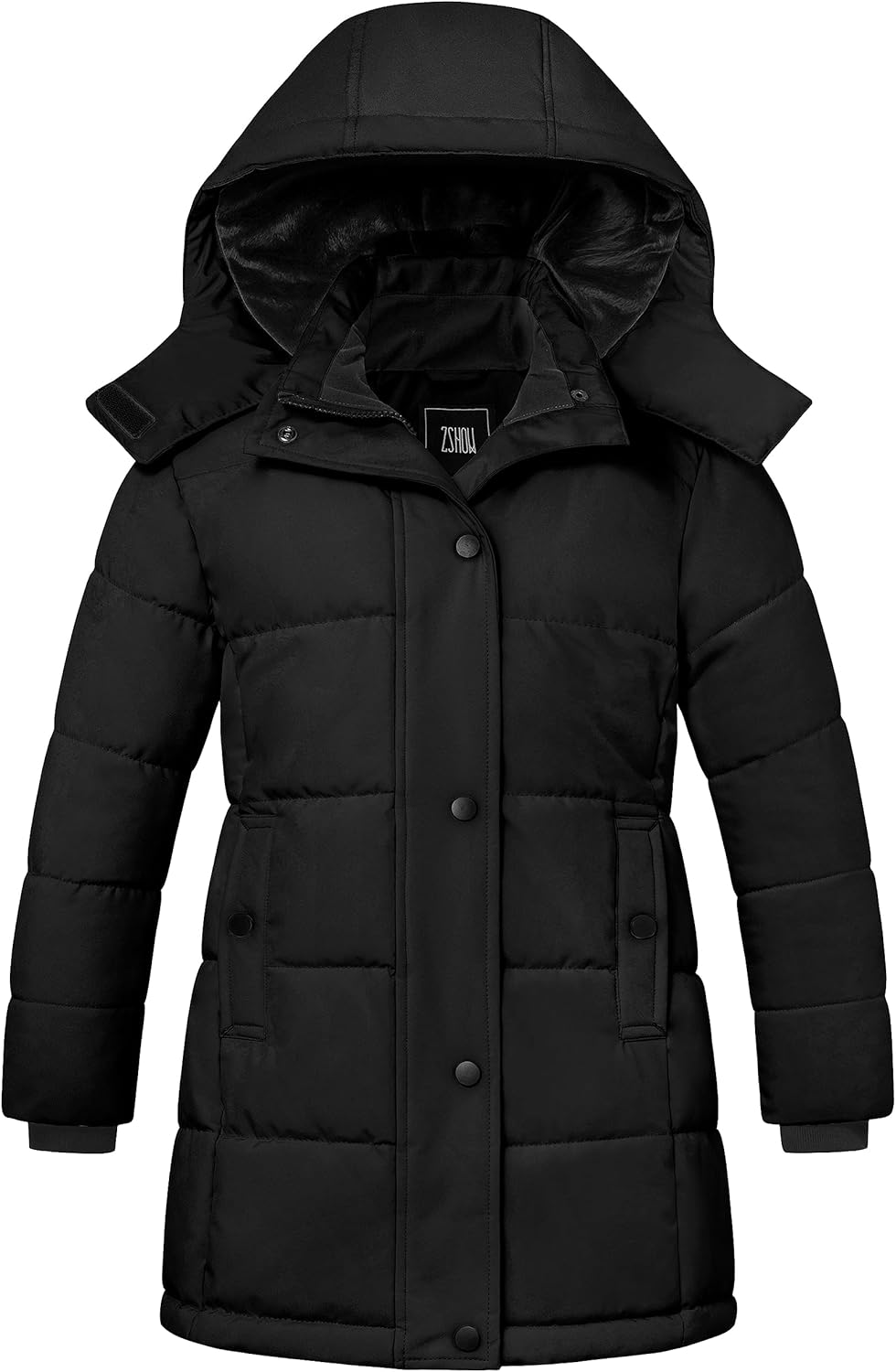 ZSHOW Girl's Winter Coats Hooded Puffer Jacket for Kids