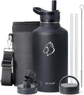 BUZIO 64 oz Insulated Water Bottle - Keeps Ice 48 Hrs