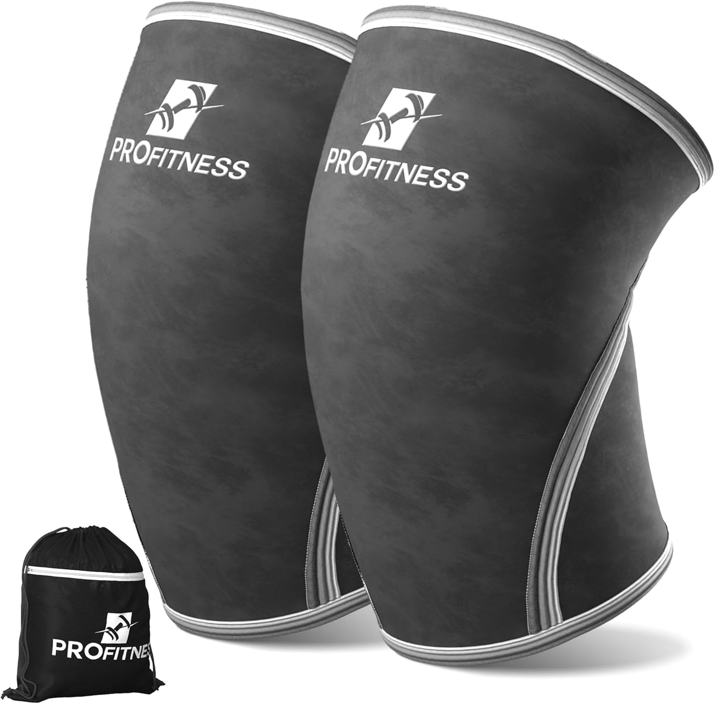 ProFitness Knee Sleeves for Weightlifting - 7mm Neoprene Support