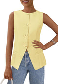 PRETTYGARDEN Women's Summer Suit Vest Tops - Dressy (Style 39B4)