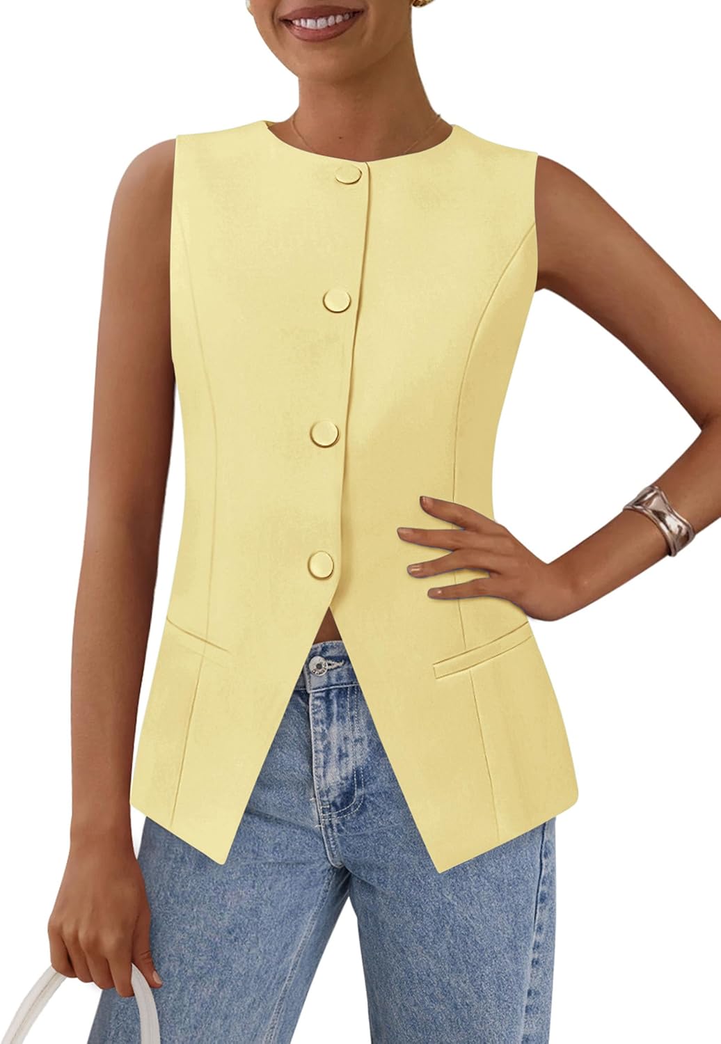 PRETTYGARDEN Women's Summer Suit Vest Tops for Stylish Looks