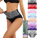 Womens Underwear Cotton Tummy Control High Waisted Underwear - Soft 5%