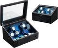 LALAHOO Watch Winder: Store 6 Watches, LED Light, Quiet Motor