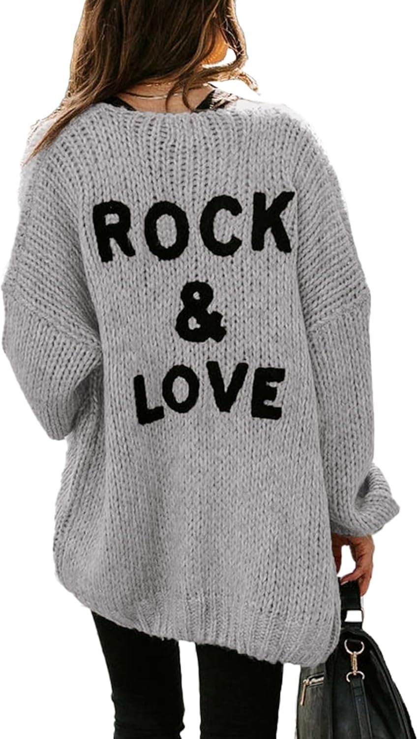 PRETTYGARDEN Women's Long Sleeve Open Front Knit Cardigans