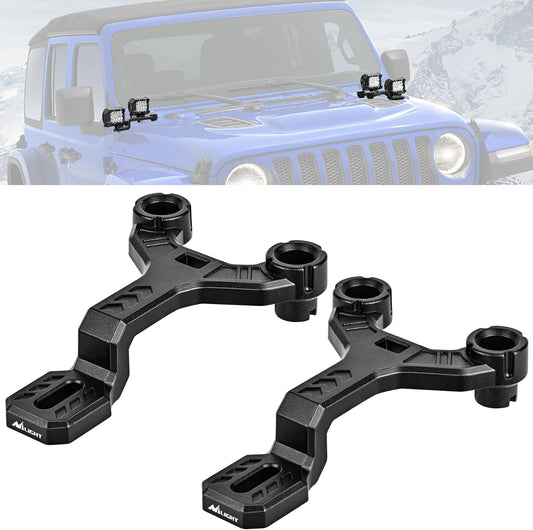 Dual Light Mounting Bracket for 2018-2025 Wrangler JL/JLU JT