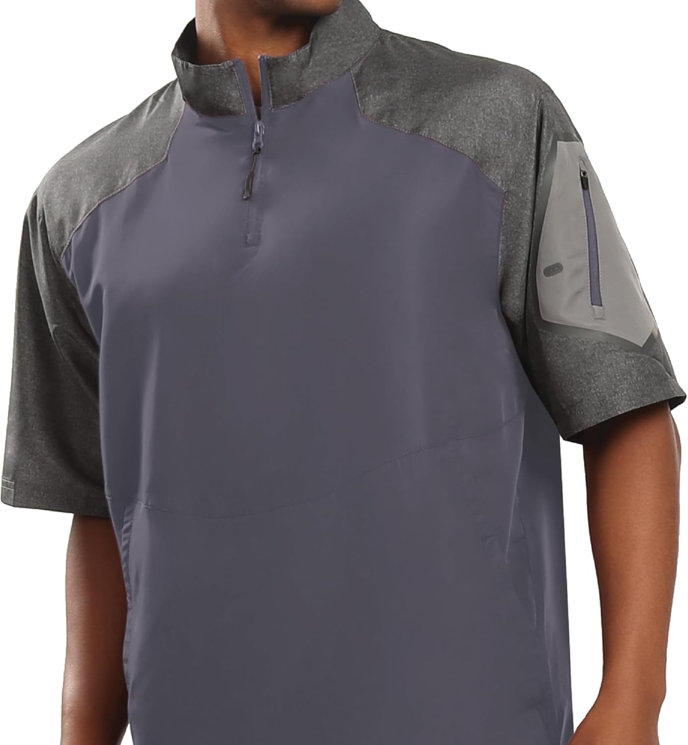 Holloway Raider Pullover Cage Jacket - Weather-Resistant Athletic Wear