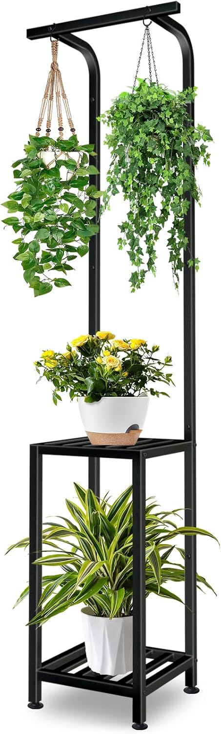 65in Tall Multi-functional Plant Stand for Indoor and Outdoor Use