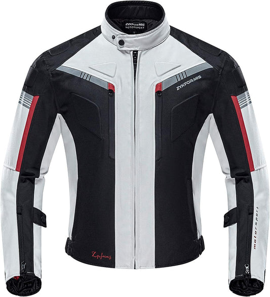 Motorcycle Jacket Waterproof Biker Gear for All Seasons Men