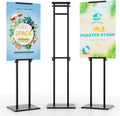 Poster Stand for Display - Adjustable 75in Double-Sided Sign Holder