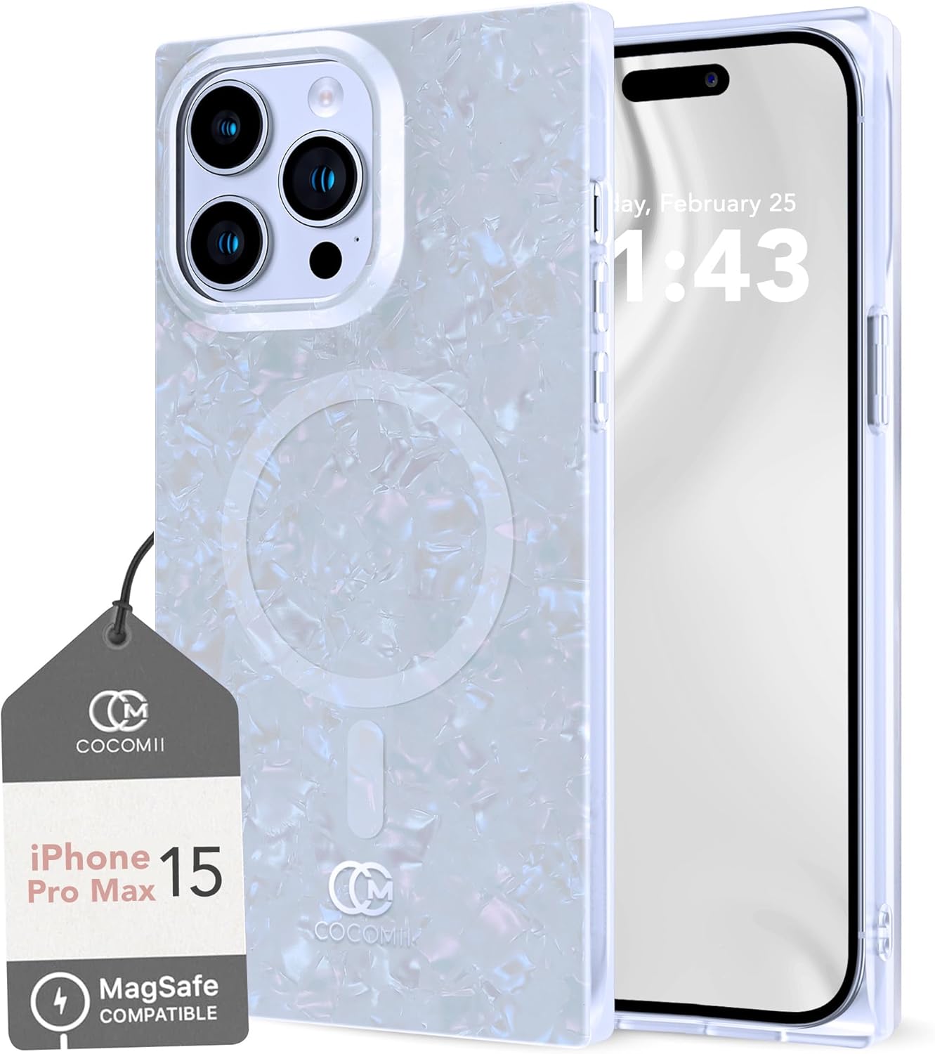 Cocomii Rectangle Case for iPhone 15 Pro Max with MagSafe