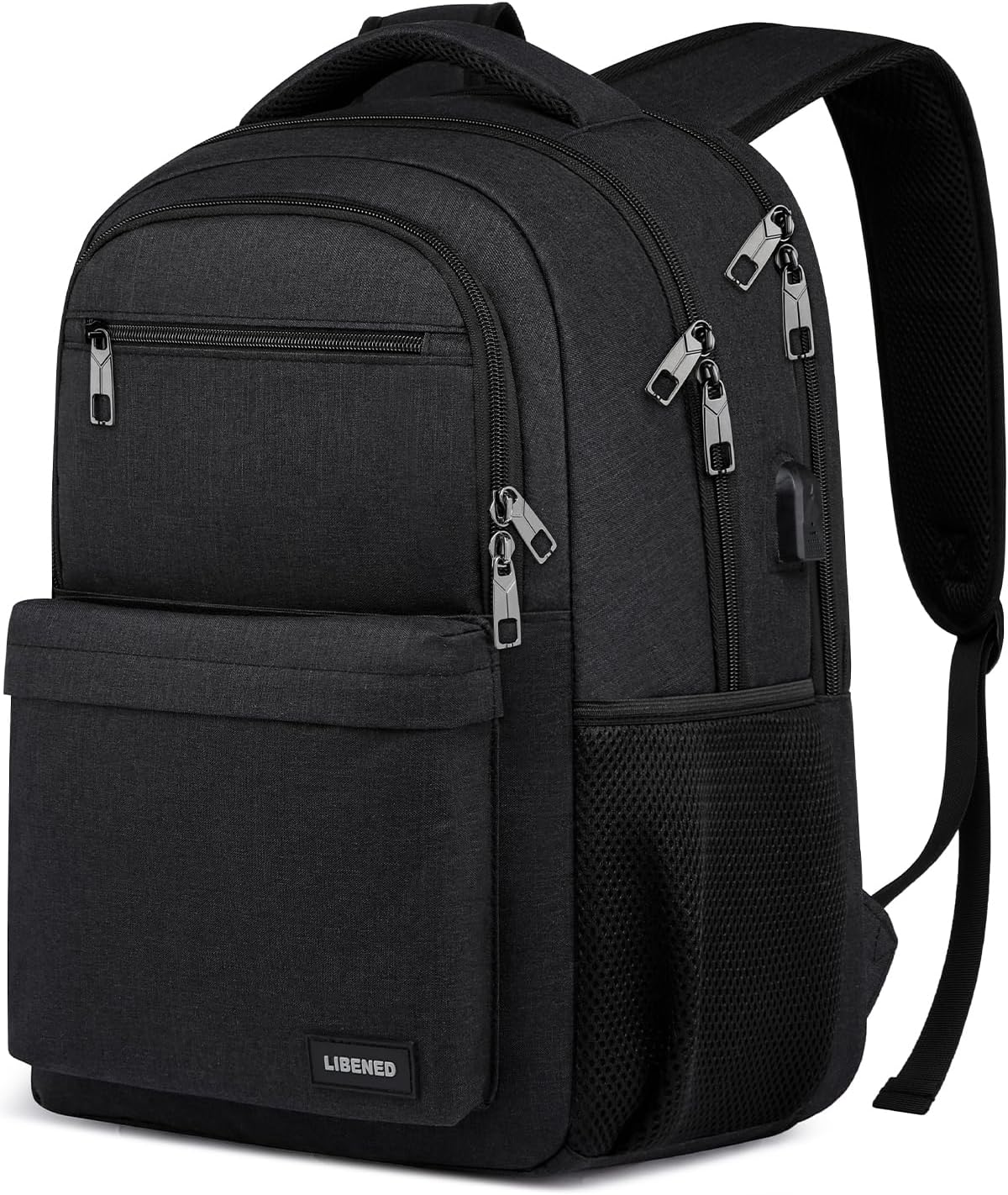 Durable School Backpack for Teen Boys with USB Charging Port