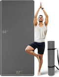 Extra Long & Wide Thick Yoga Mat 84in x 32in x 7mm - Cushioned