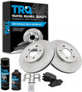 TRQ Front Brake Pad & Rotor Kit - Direct Fit Brake Repair