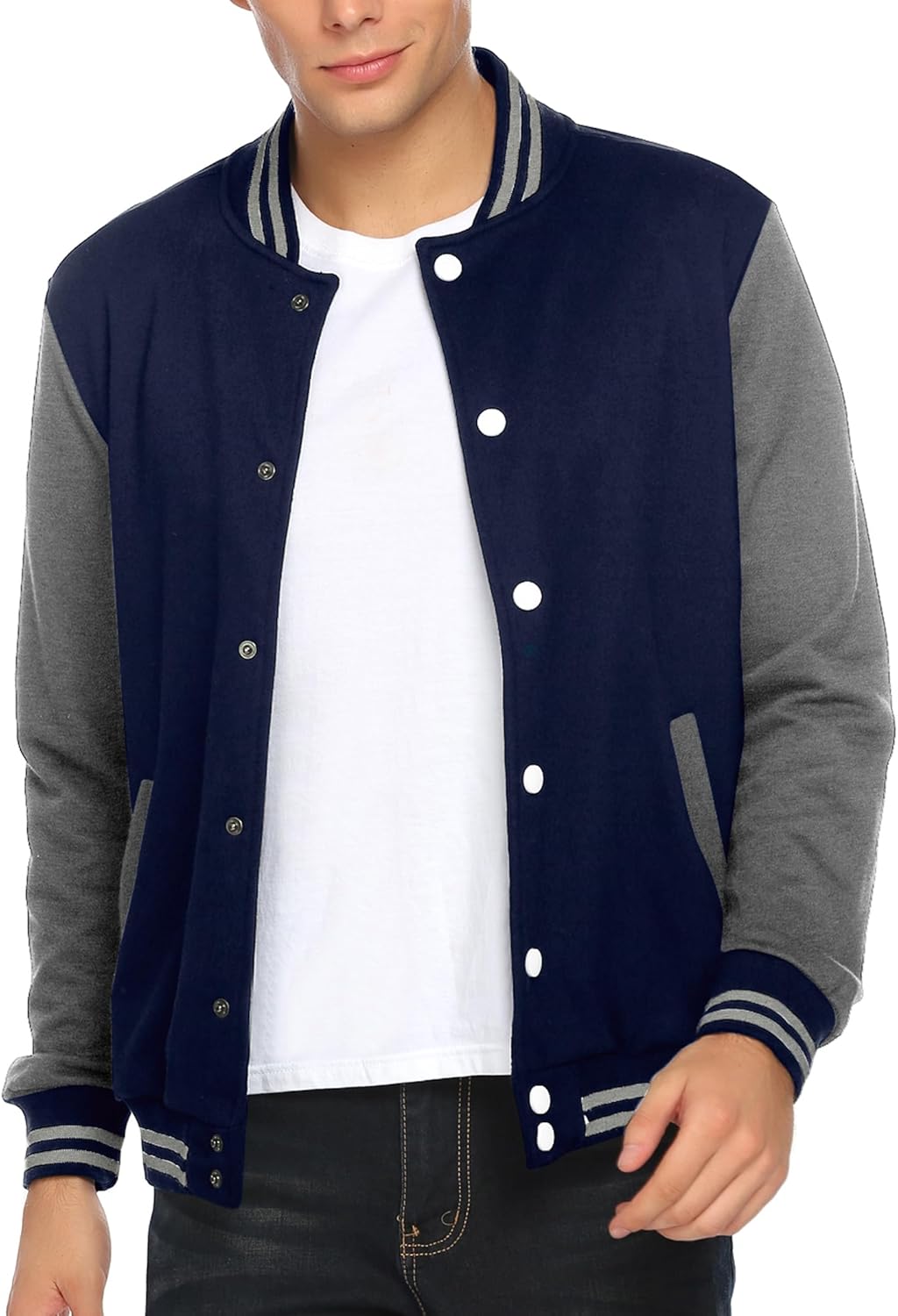 COOFANDY Men's Fashion Varsity Jacket for Casual Style Lovers
