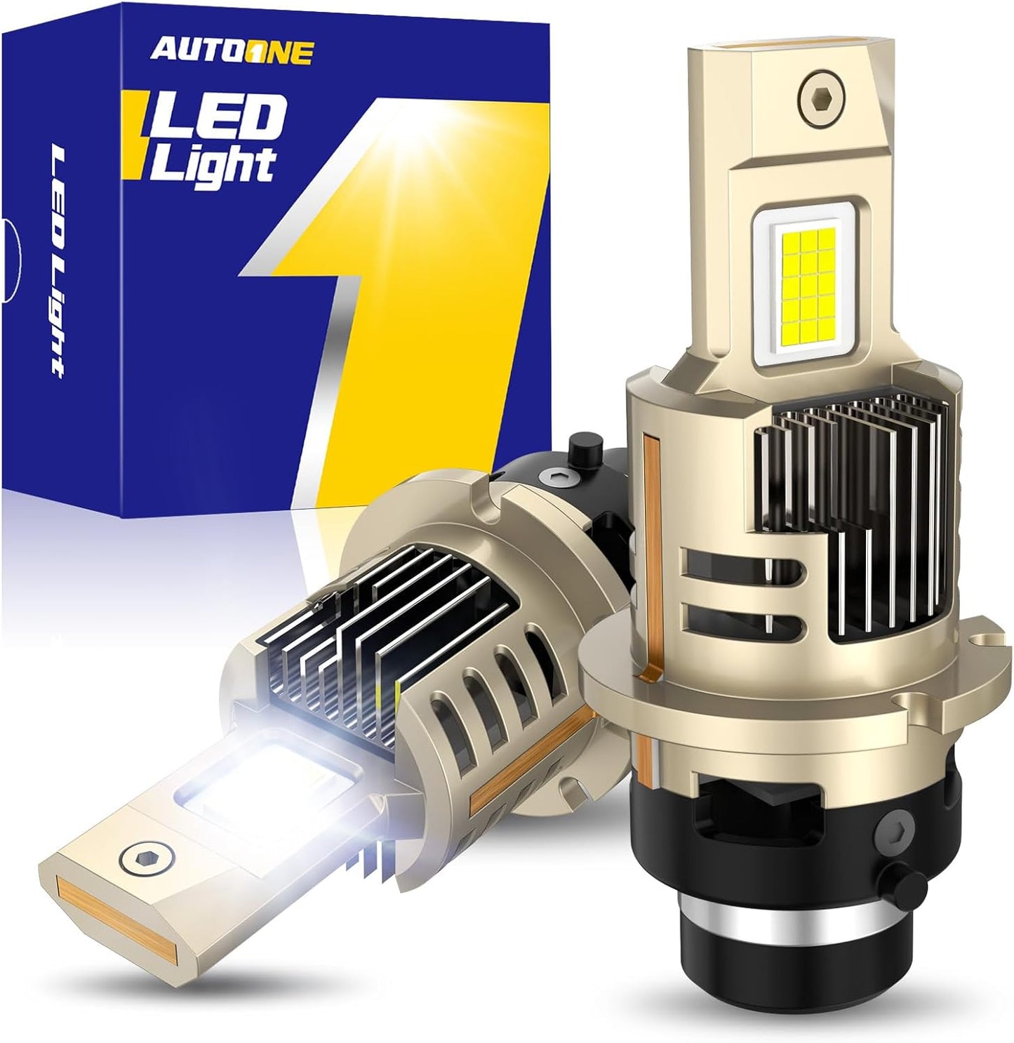AUTOONE D2S LED Bulb - 900% Brighter with Quick Install