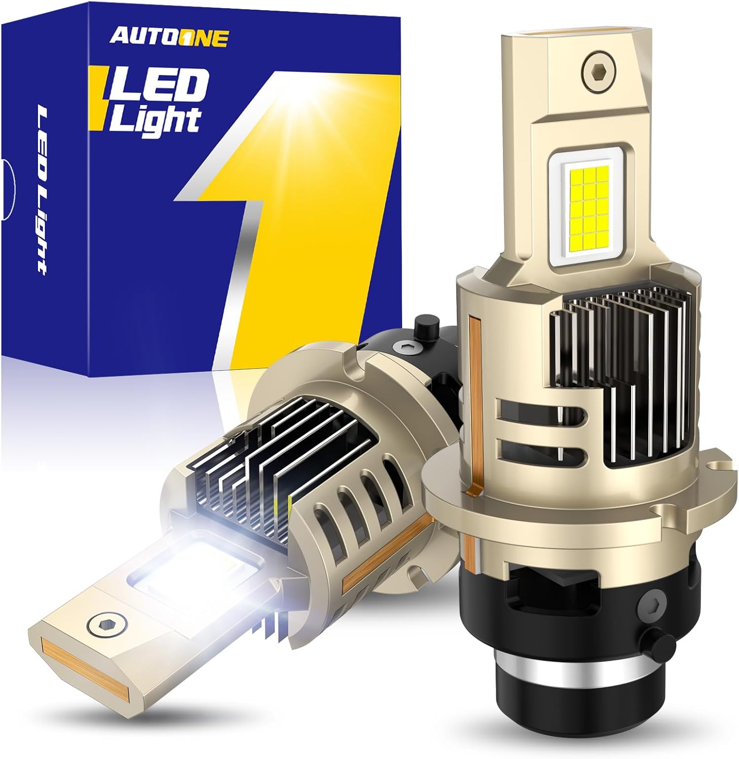 AUTOONE D2S LED Bulb - 900% Brighter with Quick Install