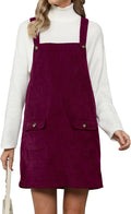 Luvamia Corduroy Overall Dress for Women with Adjustable Straps