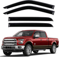 Rain Guards Fit for Ford F150 Super Crew 2015-2024 - Tape-on Window