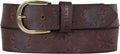 Women's Floral Tooled Leather Belt - Durable Genuine Leather