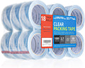 Clearer Packing Tape 18 Rolls, Heavy Duty Packaging Tape - Value Pack