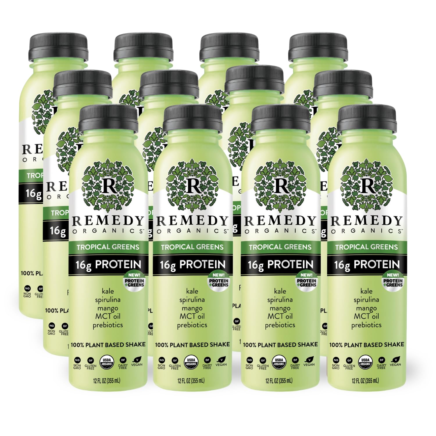 Remedy Organics Tropical Greens Protein Shakes for Daily Nutrition