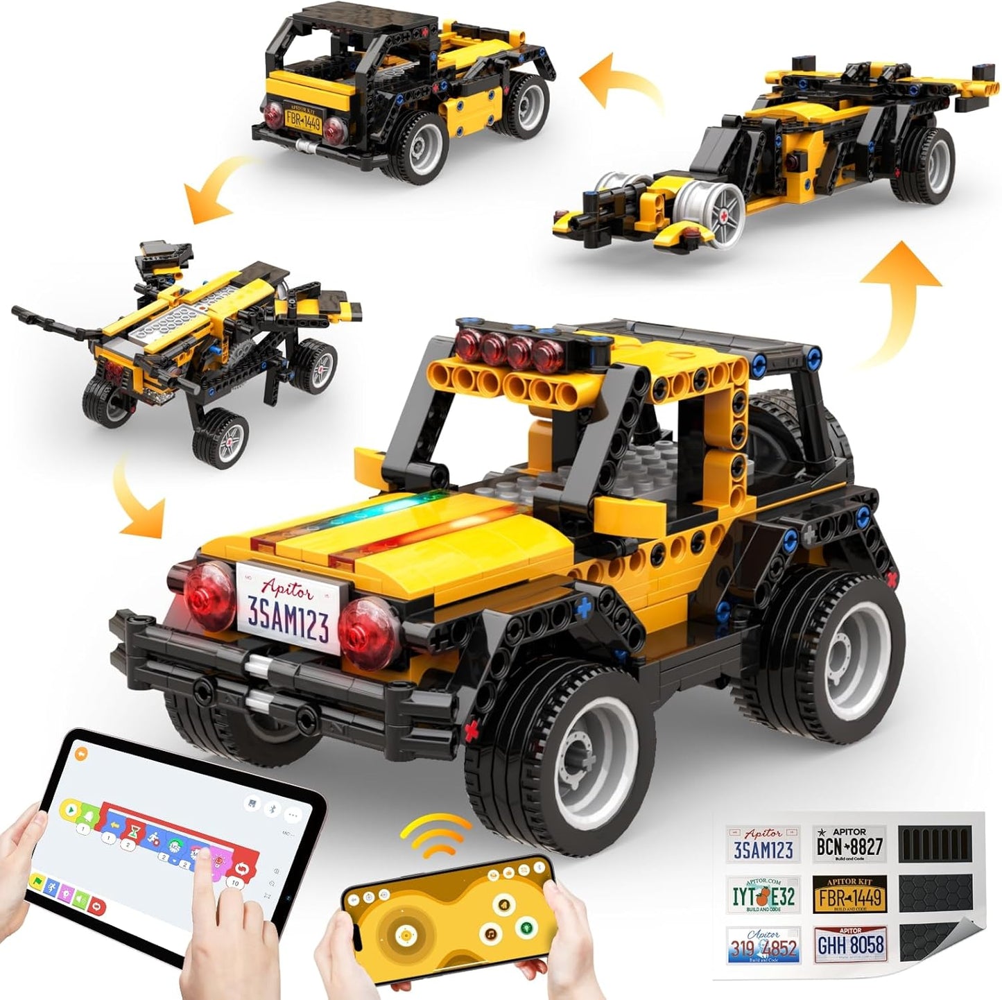 Robot R 4-in-1 Building Kit for Kids - STEM Coding Fun