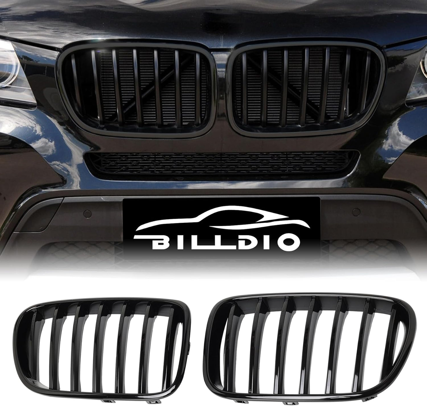 F25 Grille - Black Kidney Grill for 2011-2013 BMW X3 F25