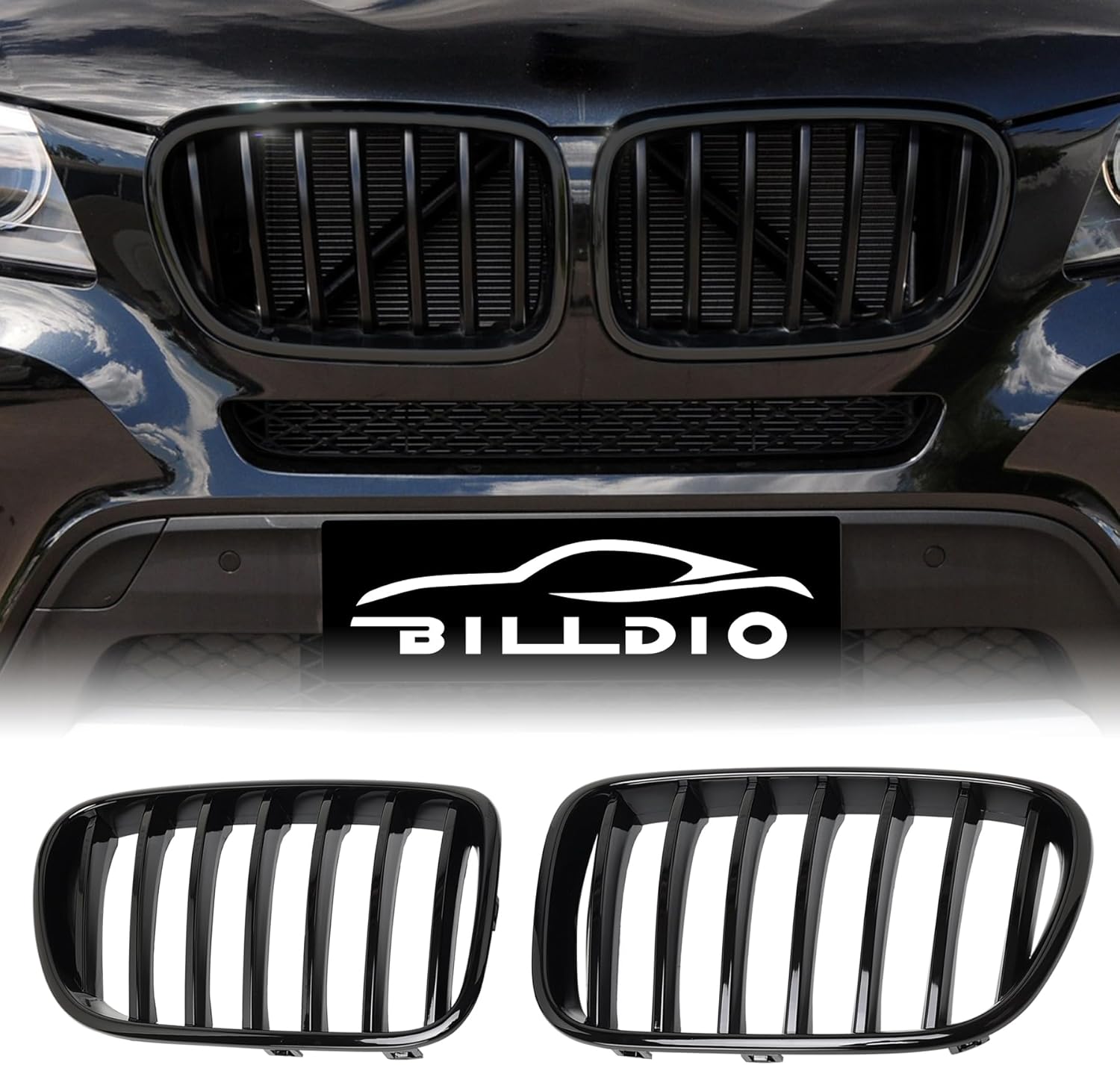 F25 Grille - Black Kidney Grill for 2011-2013 BMW X3 F25