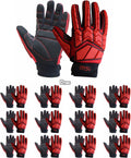 HANDLANDY Anti Vibration Gloves - Padded TPR Impact Protection
