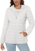 MAGCOMSEN Women's Hooded Puffer Jacket Lightweight (Style L2Y4)