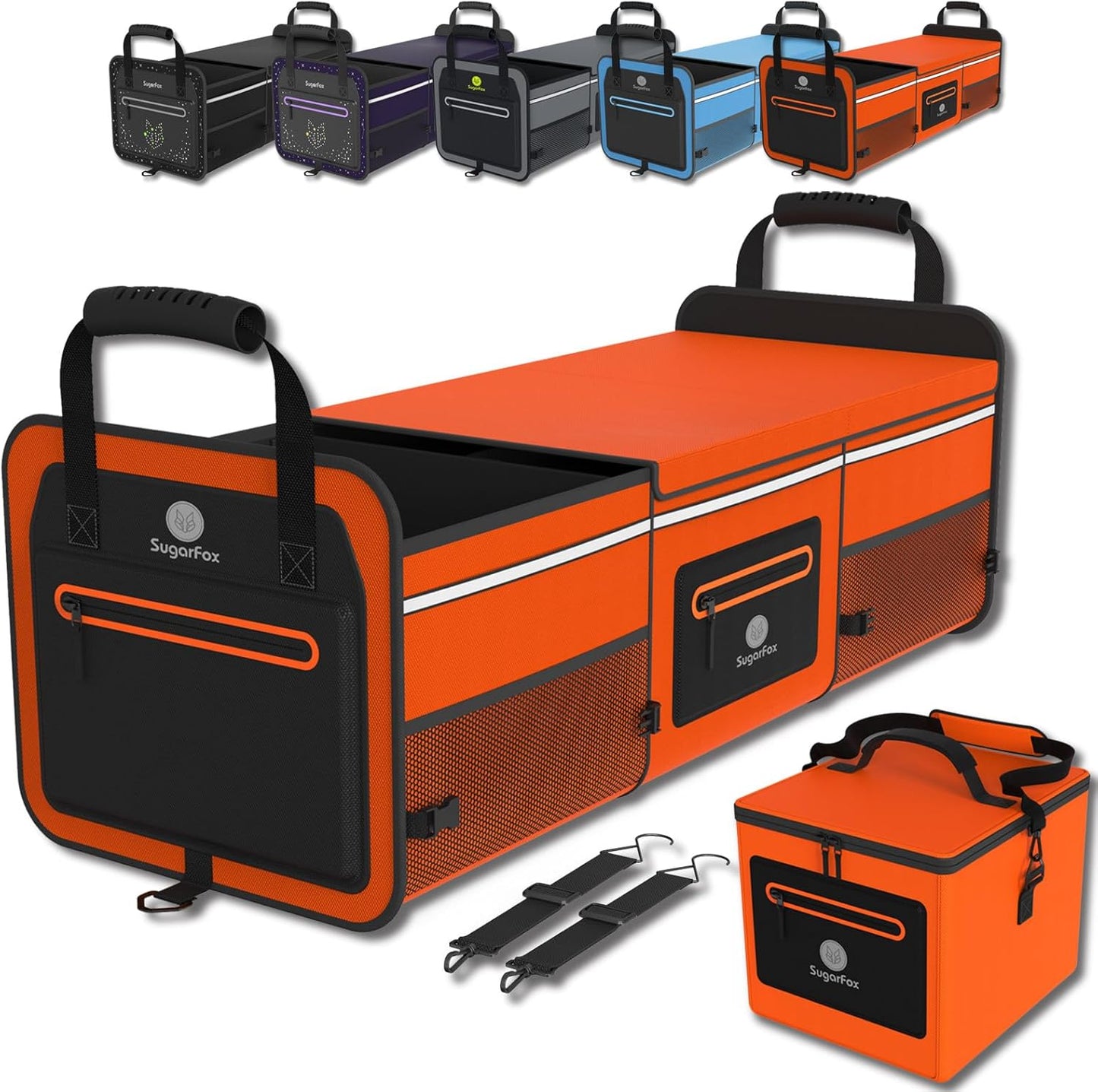 95L Car Trunk Organizer with Ice Pack for SUVs and Cars
