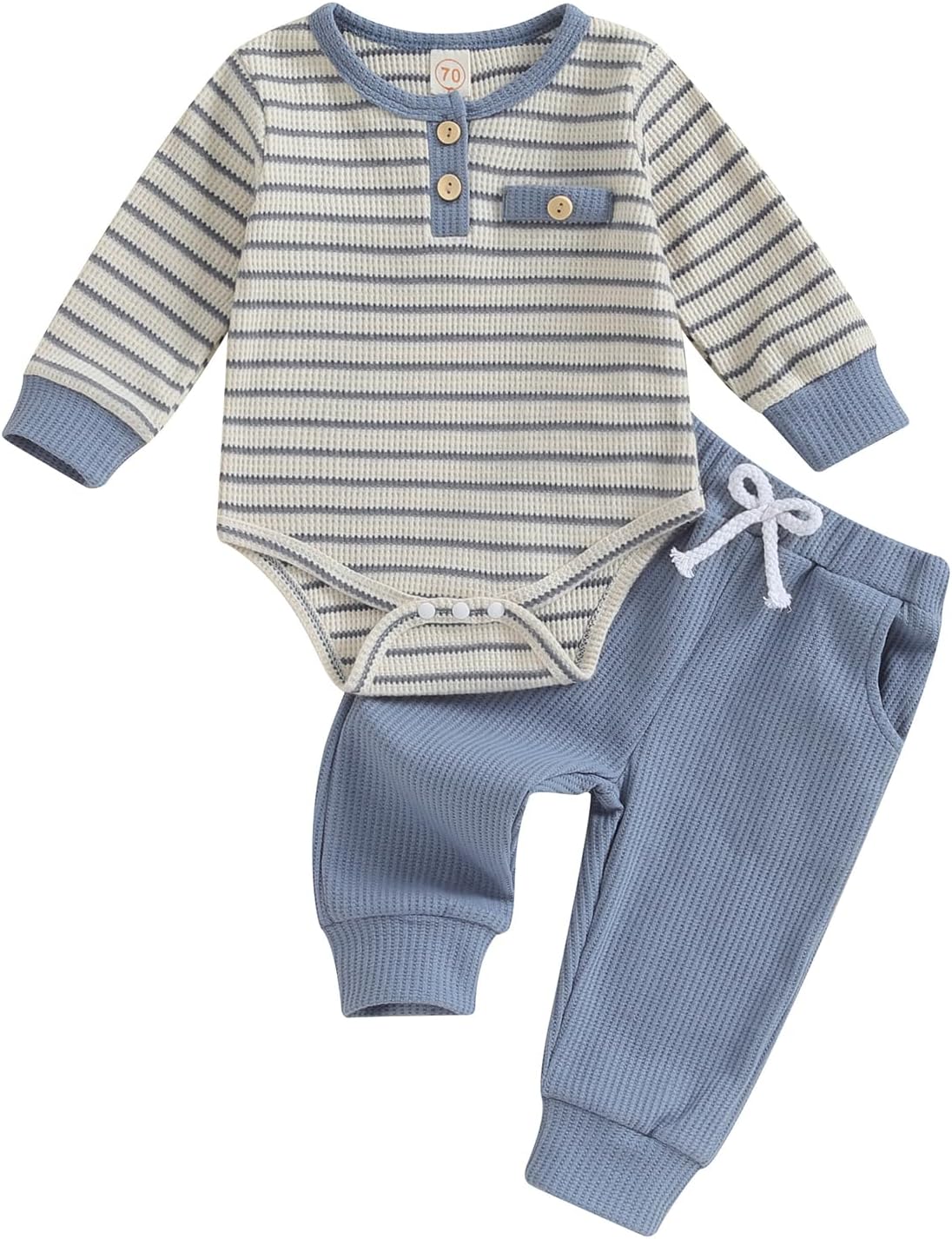 Cozy Kuriozud Newborn Boy Romper Set - Soft & Stylish