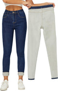 Yehopere Women's Winter Fleece Lined Jeans Slim Fit Warm (Style 89WF)
