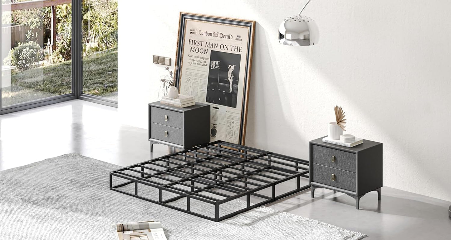 Full-Size Box Spring with Heavy Duty Structure for Comfort