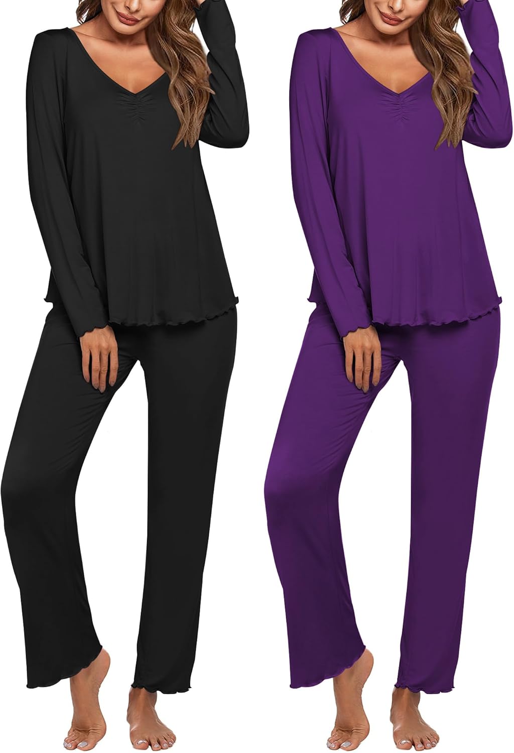 Ekouaer Womens 2 Pack Pajama Set for Ultimate Comfort and Style