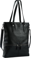 Lassviin Laptop Tote Bag - Waterproof Lightweight Leather Work Tote