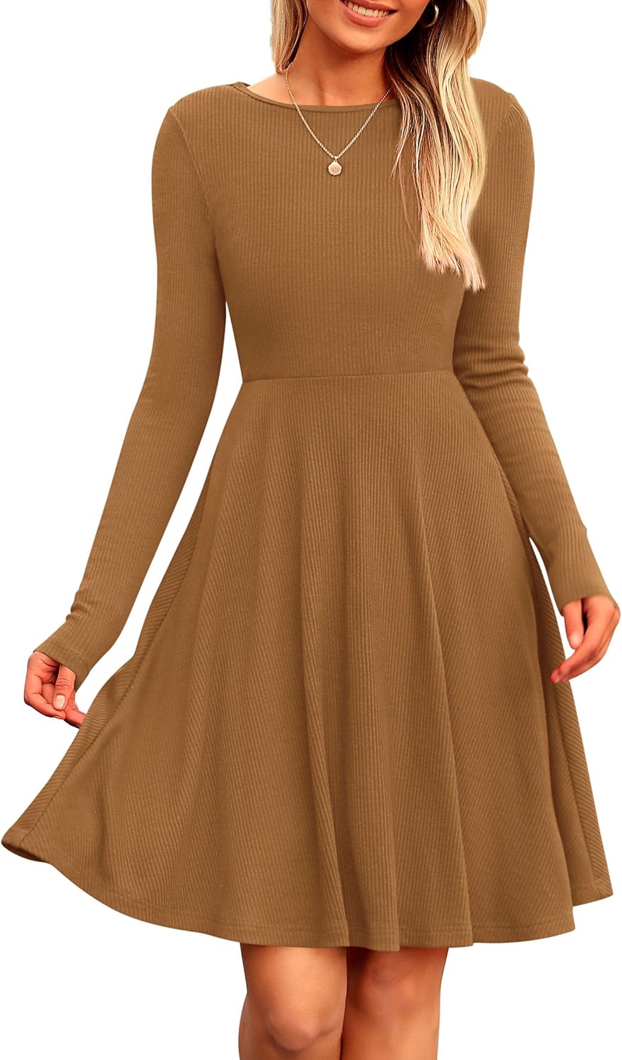 PRETTYGARDEN Women's Fall Short Dress for Elegant Outings