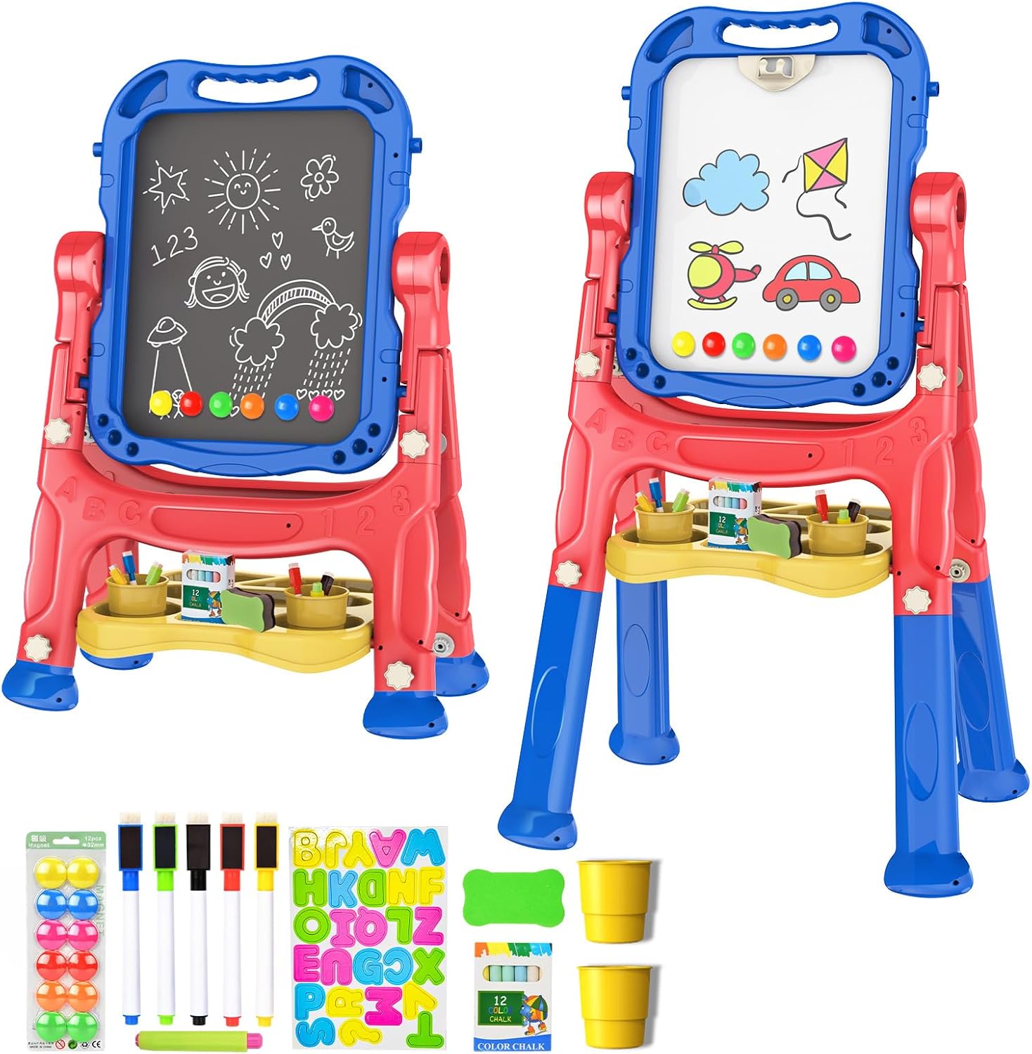 Amagoing Art Easel for Kids - Adjustable Toddler Drawing
