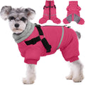 BRKURLEG Dog Winter Coat with Harness for Small Dogs