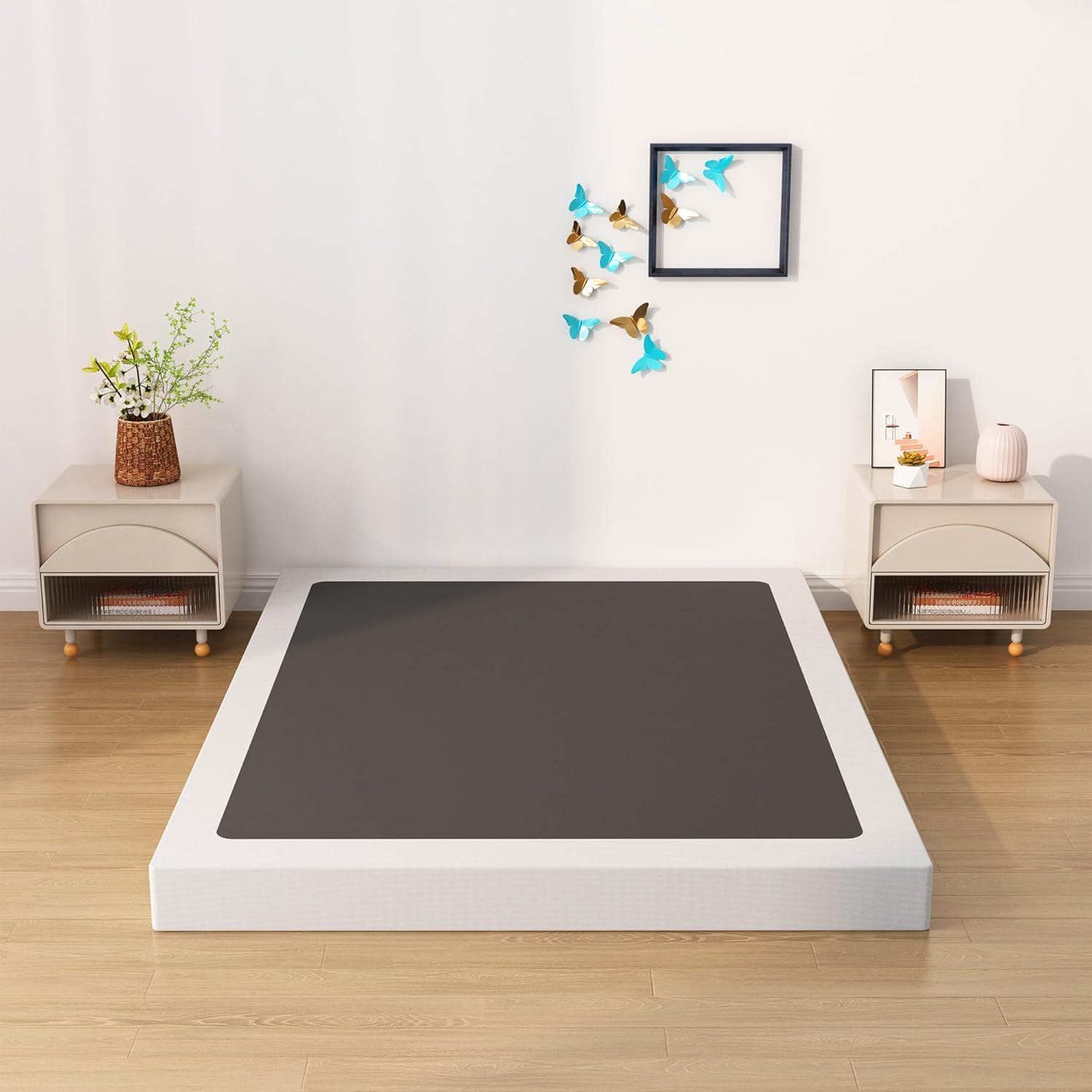 Low Profile 4 Inch Queen Box Spring for Mattress Foundation
