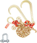 VEVOR G80 V Bridle Chain 3/8 in x 2 ft - Heavy Duty Tow Bridle
