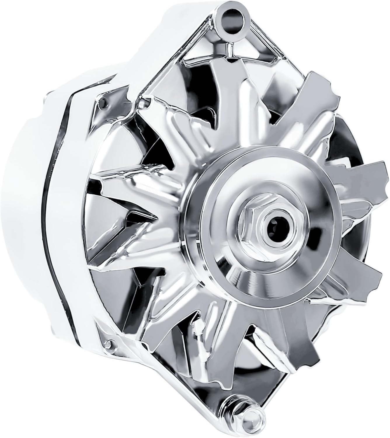 Chrome GM 1 Wire Alternator High Output 105A for Chevy 350