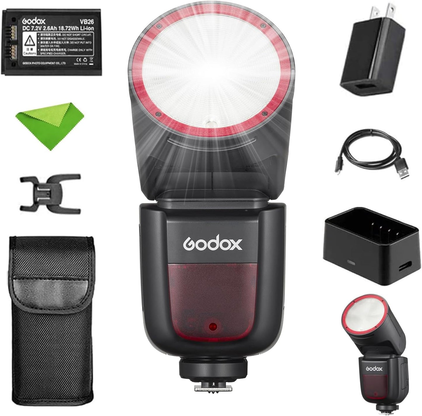 GODOX V1 TTL Flash for Nikon Cameras with 76Ws Power and Speed