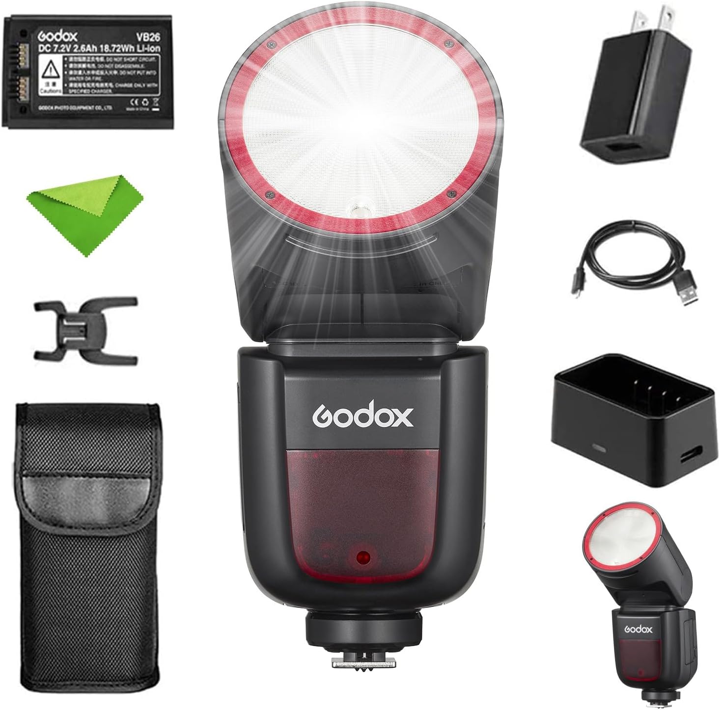 Godox V1-F Flash for Fuji Cameras - High-Speed TTL Performance