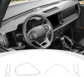 Center Console Dash Grab Handle Cover Trim White Compatible