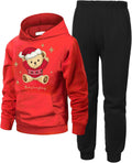 Arshiner 2 Piece Boys Pullover Hoodie Tracksuit Set - Comfortable Fit