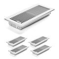 Floor Vents Floor Registers 4x10 in Heavy Duty Metal - Rust-Proof