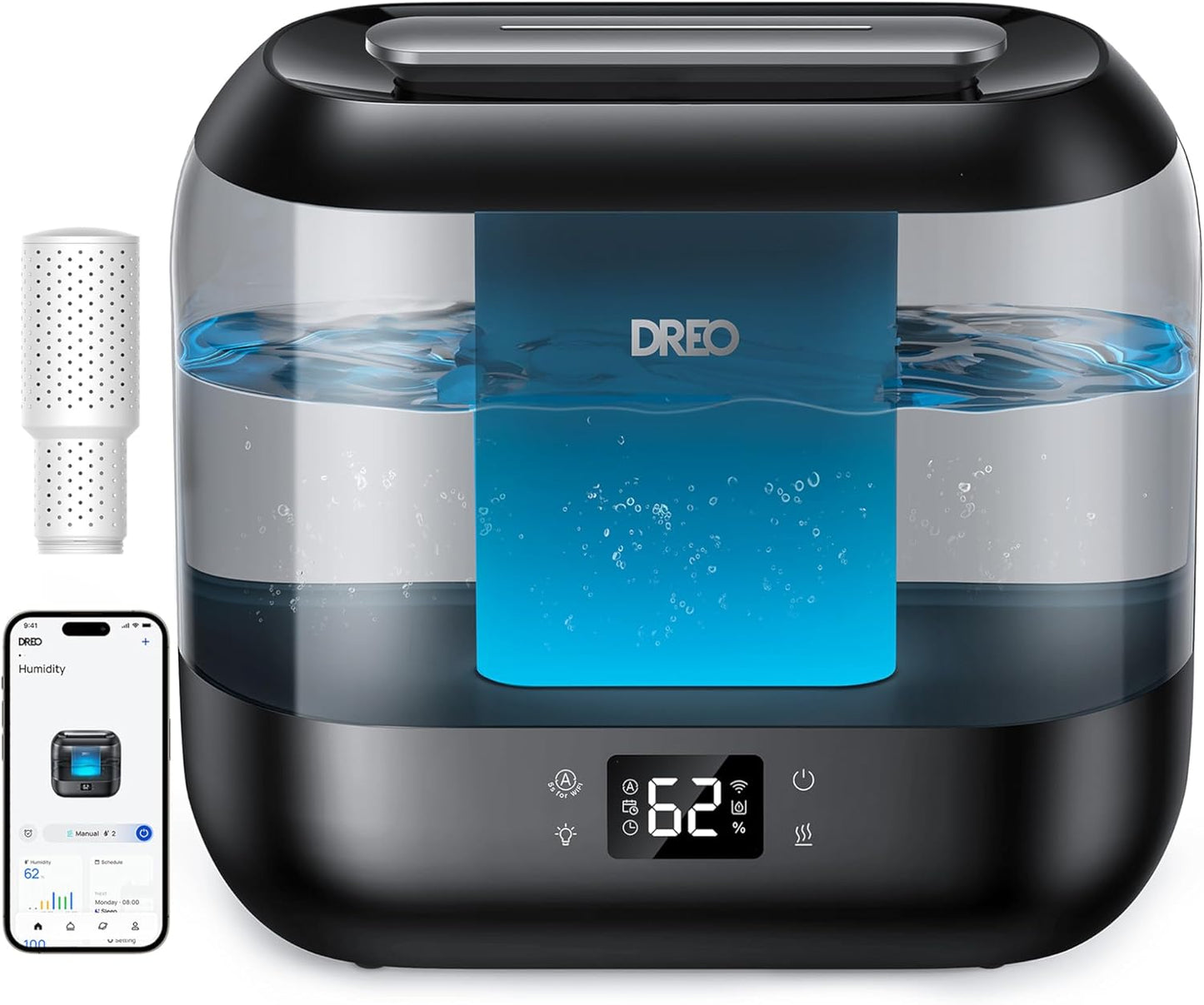 Dreo Humidifiers for Bedroom with Smart Features and Oil Diffuser