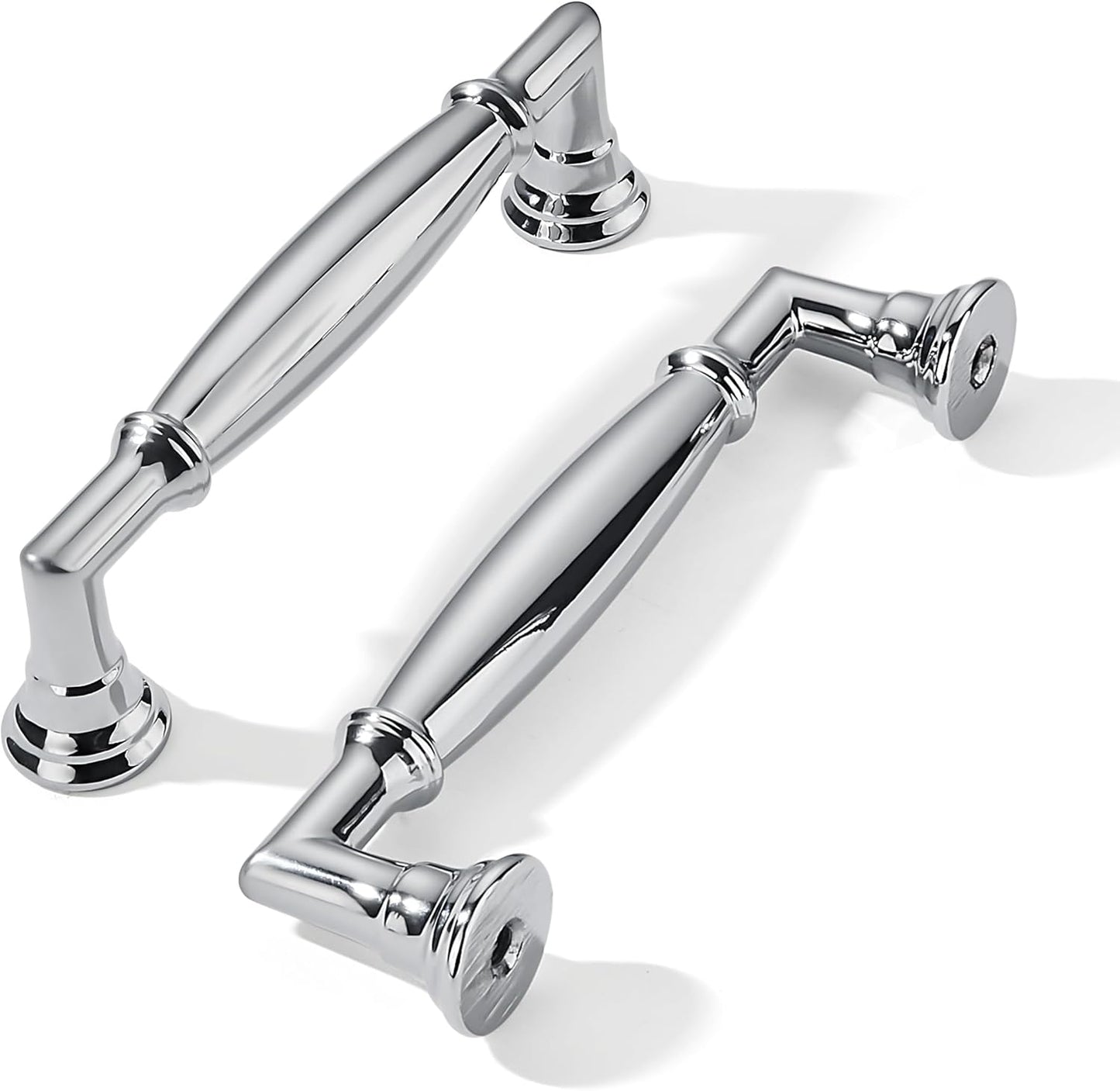 Polished Chrome Cabinet Pulls - Heavy Duty 4 Inch Handles
