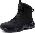 Steel Toe Work Boot High Top - Comfortable Non Slip Tactical Shoe